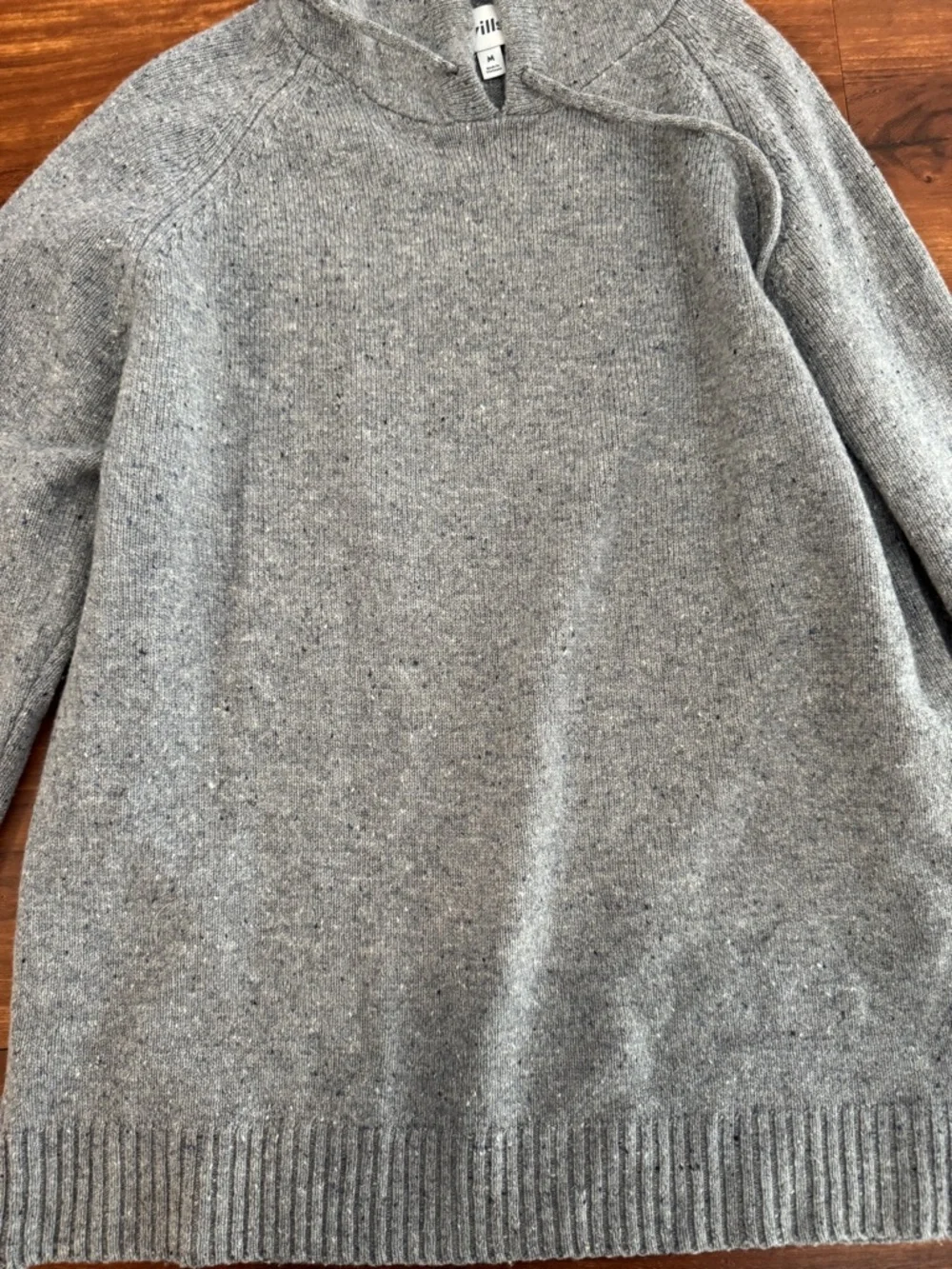 Huckberry Gray Hooded Men's Sweater